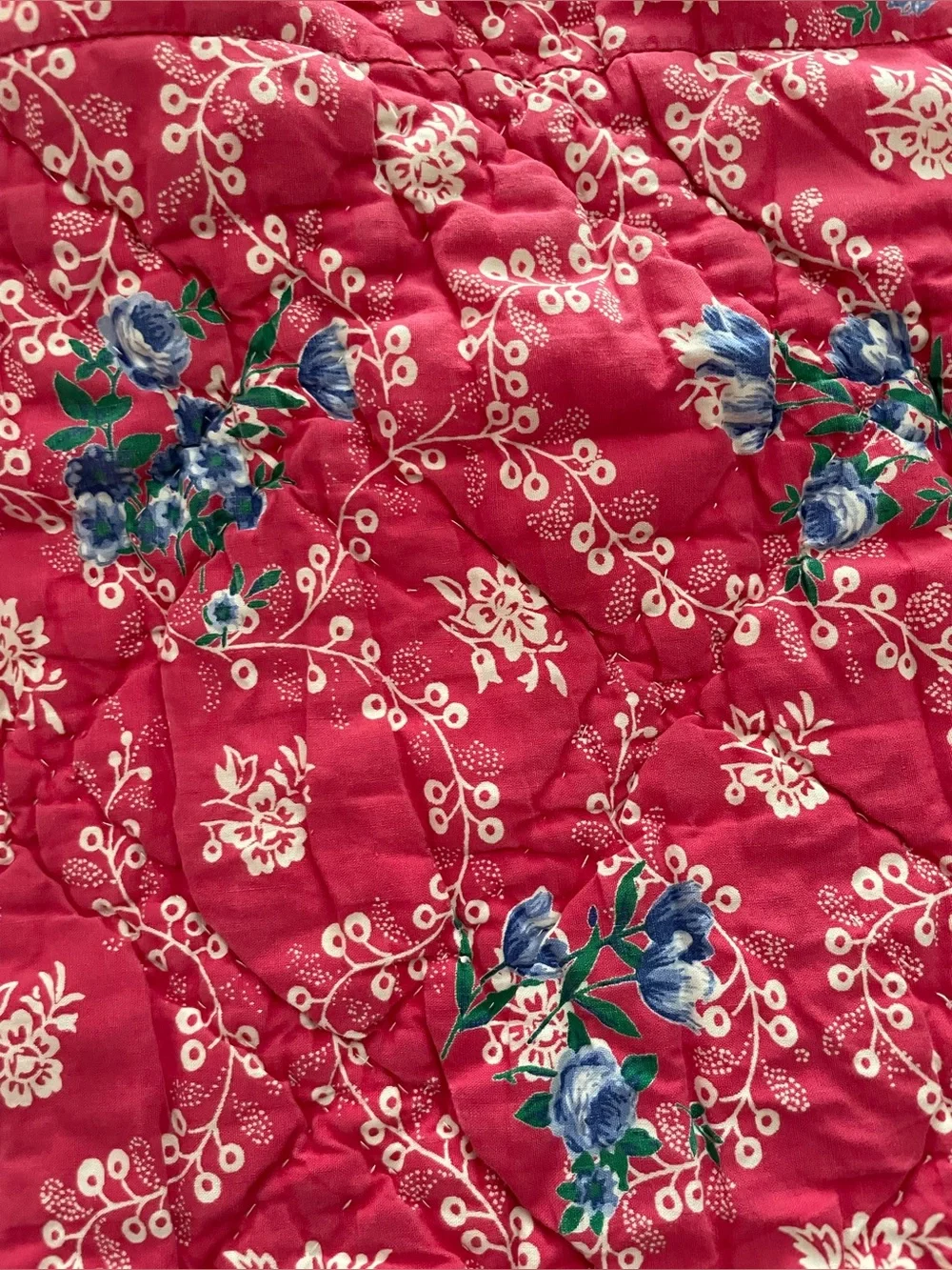 THE LINEN SOURCE Y2K Cotton Floral Cottagecore Shabby Chic Romantic King Quilt